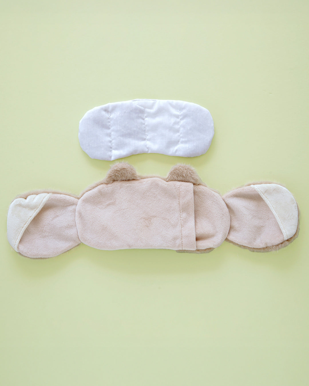 Eye Pillow with Ear Cushions,  Bisque, Pon Pon Animals