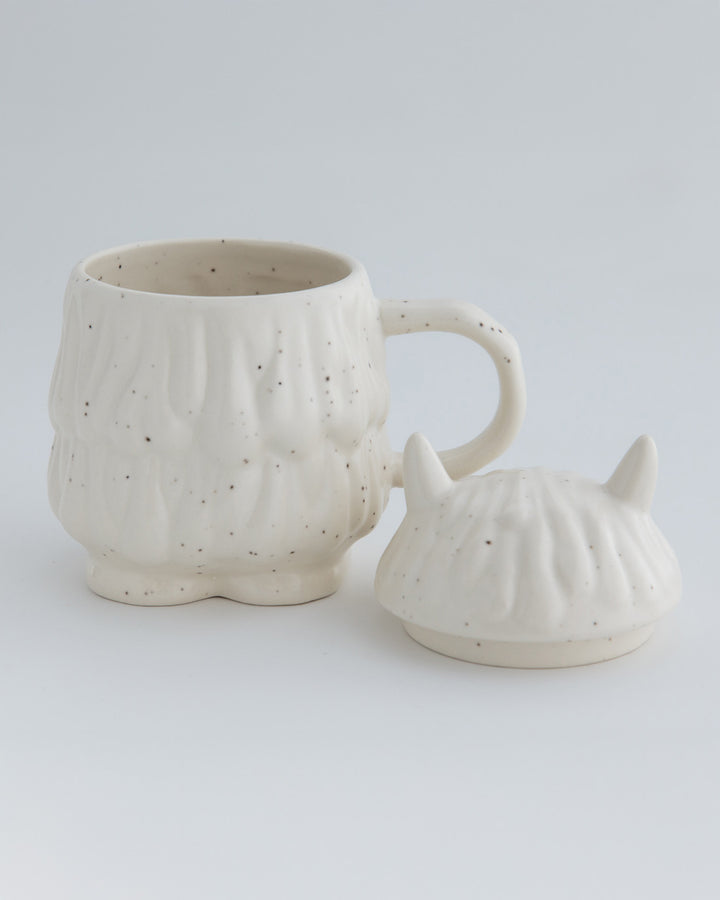 Mug with Lid, Bisque, I’m Monster