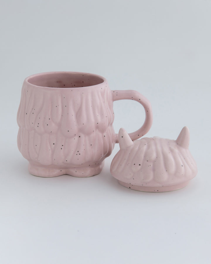 Mug with Lid, Bisque, I’m Monster