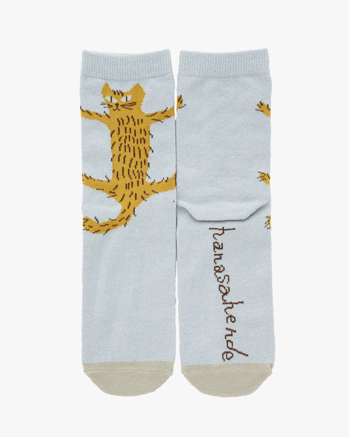 Bisque, CDF Etendue, Clinging Cat Socks, Light Blue