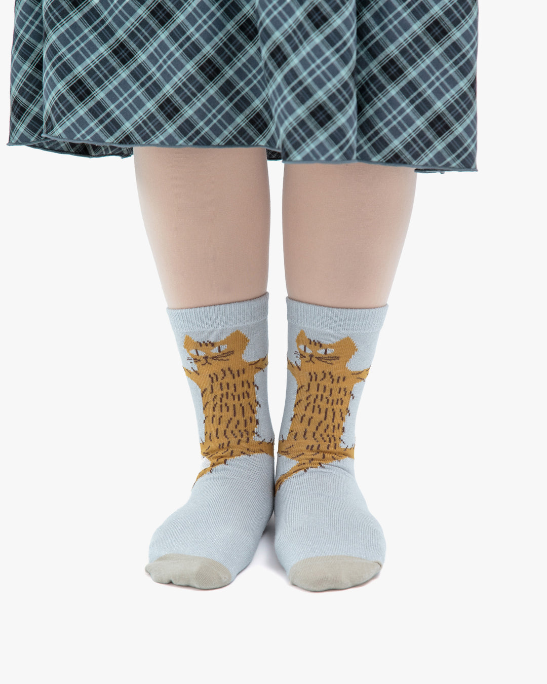Bisque, CDF Etendue, Clinging Cat Socks, Light Blue