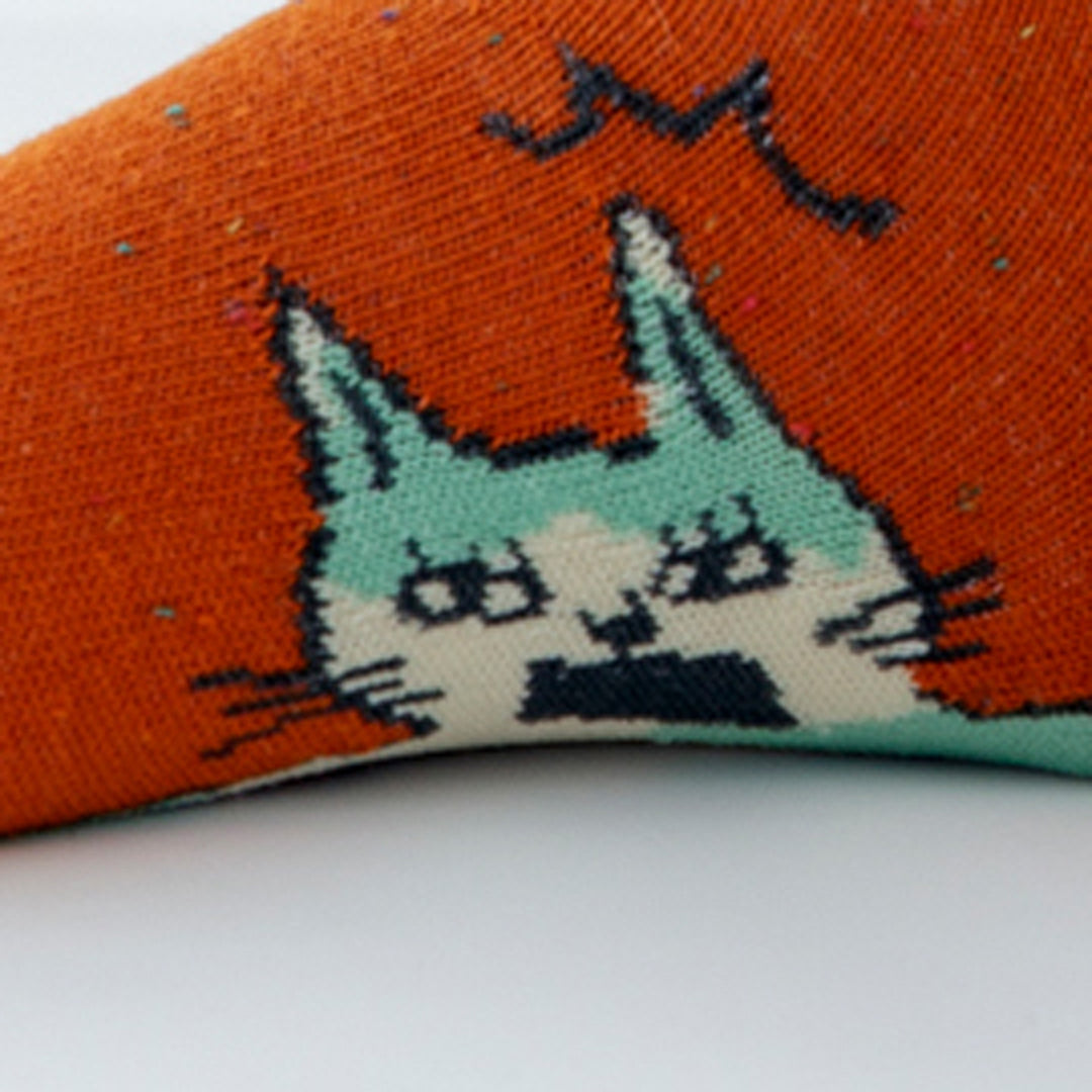 Bisque, CDF Etendue, Orange Cat Sock