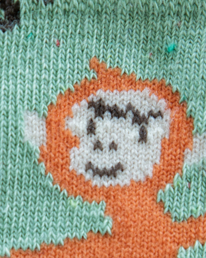 Bisque, CDF Etendue, Mint Green Hula Hoop Monkey Sock