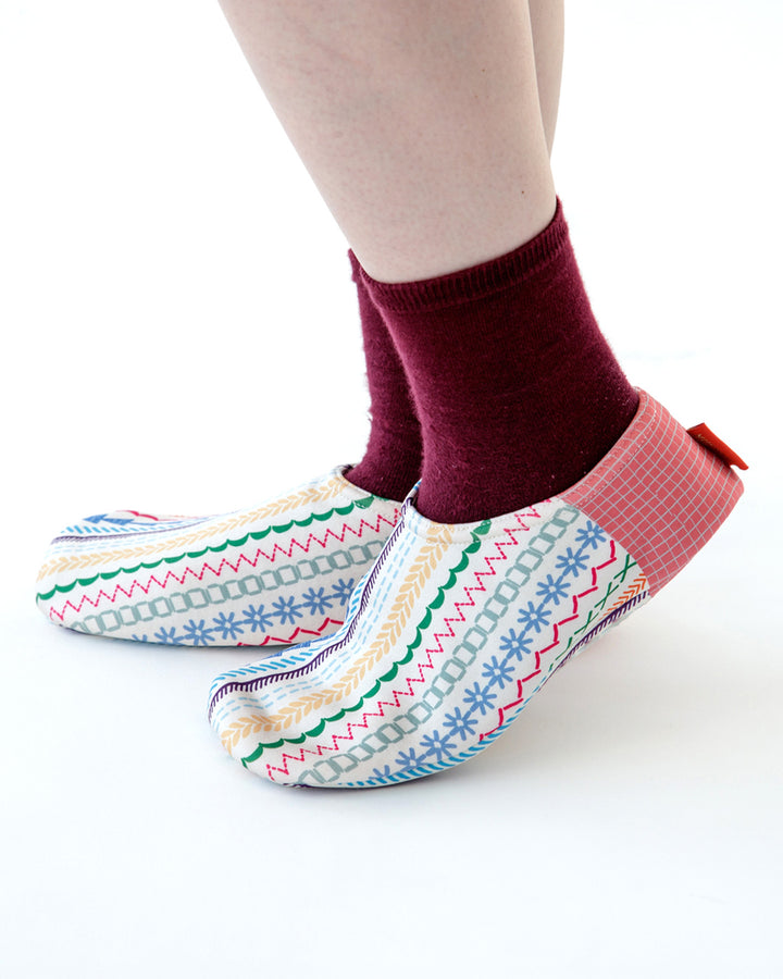 Bisque, CDF Etendue, Muffle Cover Socks, Multicolor Pattern