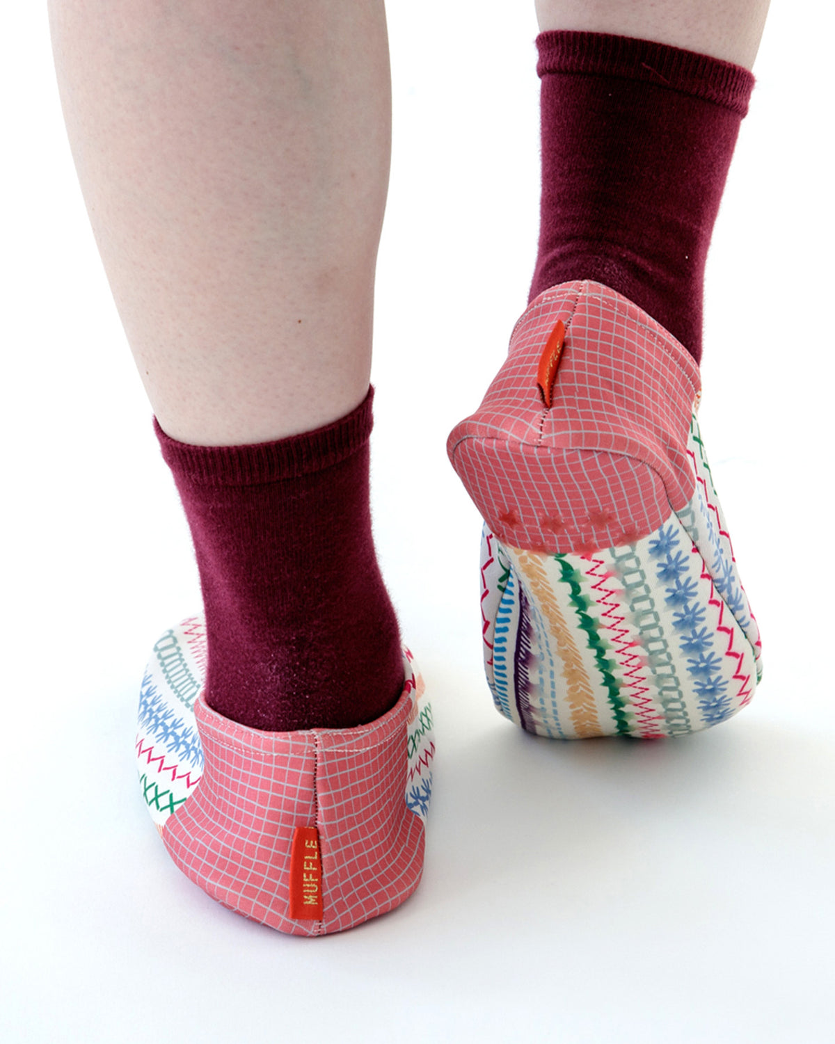Bisque, CDF Etendue, Muffle Cover Socks, Multicolor Pattern