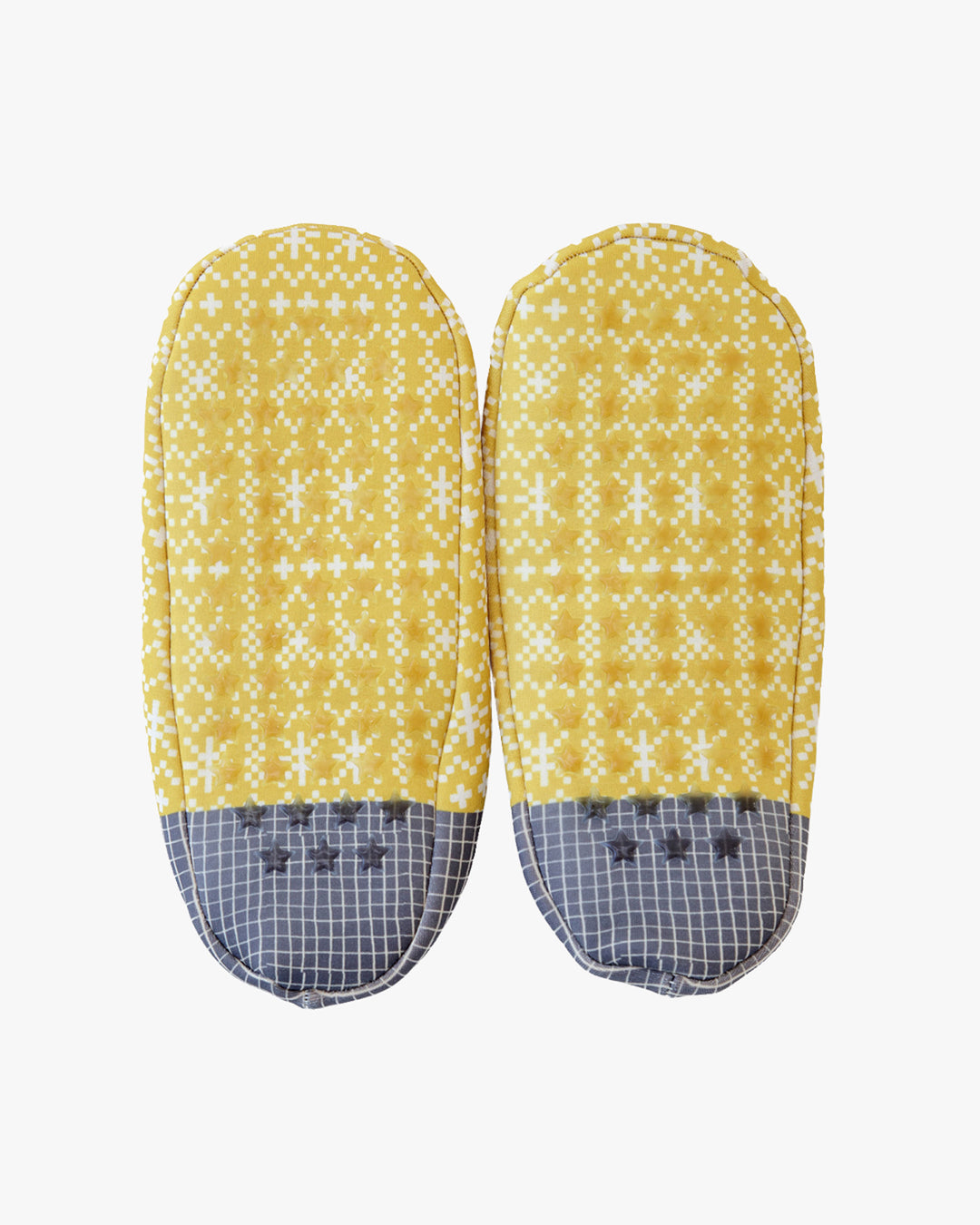 Bisque, CDF Etendue, Muffle Cover Socks, Yellow with Geometric Pattern