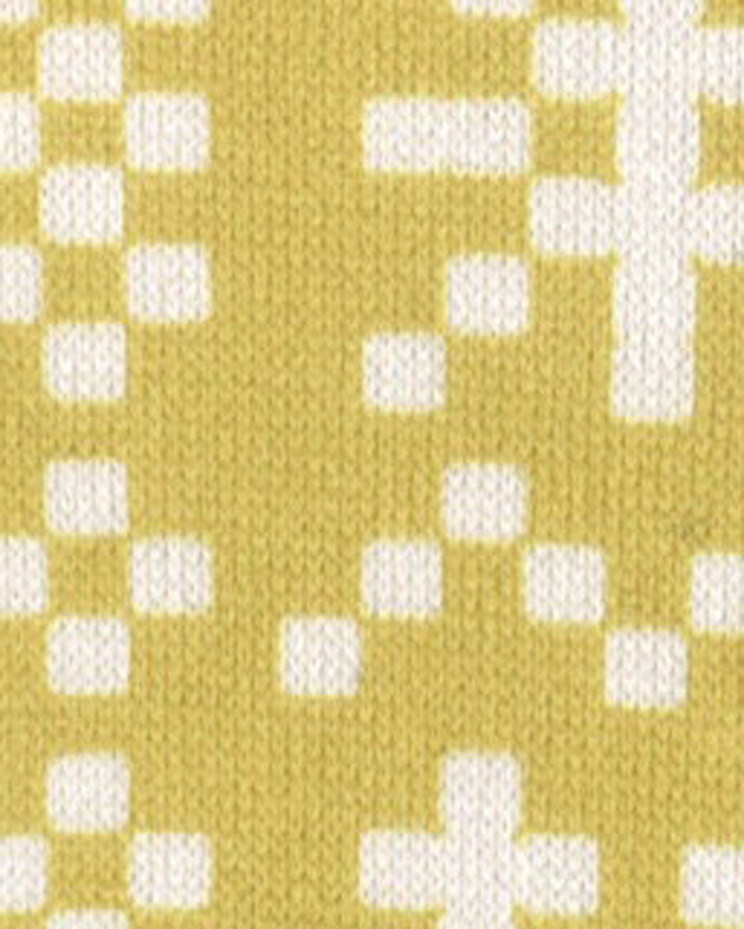 Bisque, CDF Etendue, Muffle Cover Socks, Yellow with Geometric Pattern