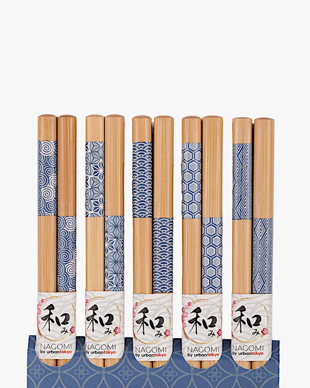 Urban Tokyo, 5 Piece Chopsticks Set, Traditional Patterns