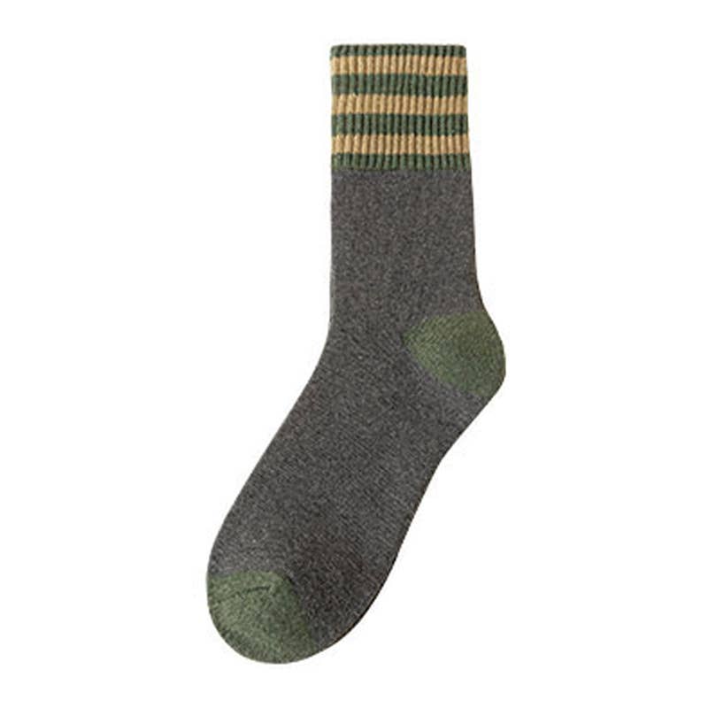 Winter plus velvet thick warm cotton socks mid-tube socks