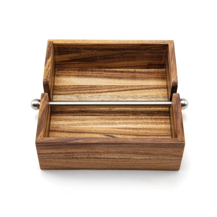 Fox Run Brands, Ironwood Gourmet Napkin Holder, Acacia Wood, 7" x 7"
