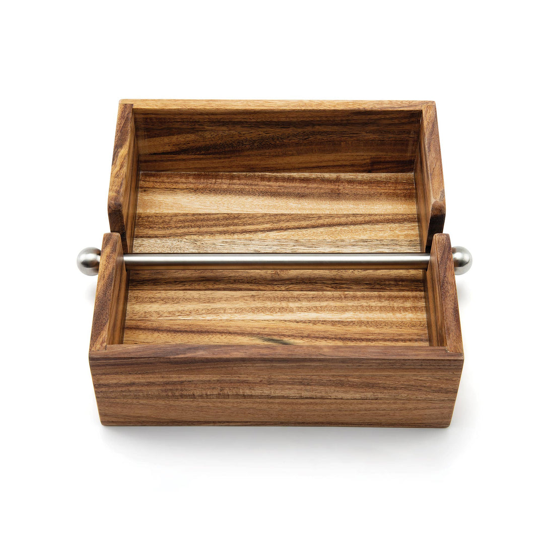 Fox Run Brands, Ironwood Gourmet Napkin Holder, Acacia Wood, 7" x 7"