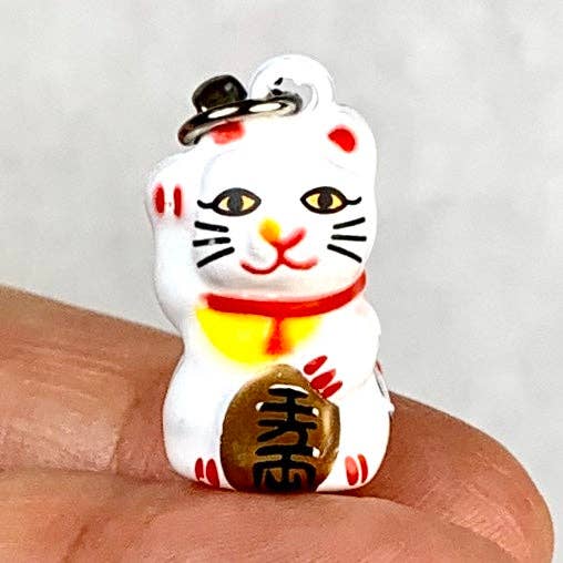 BCMini, Yellow Lucky Cat Bell-10, 70607