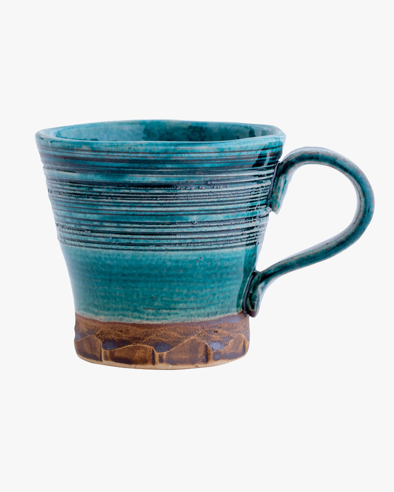 Mug, Bisque, Mukoku Series, Teal