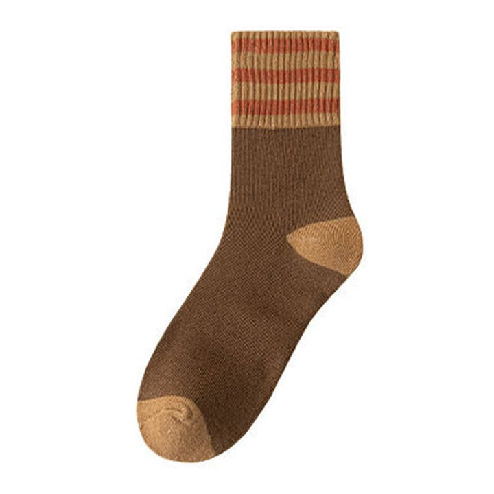 Winter plus velvet thick warm cotton socks mid-tube socks