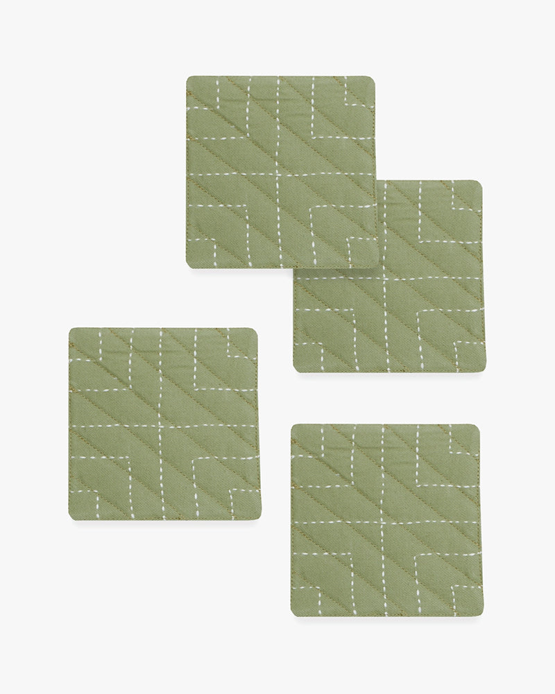Anchal, Fabric Coasters, Set of 4