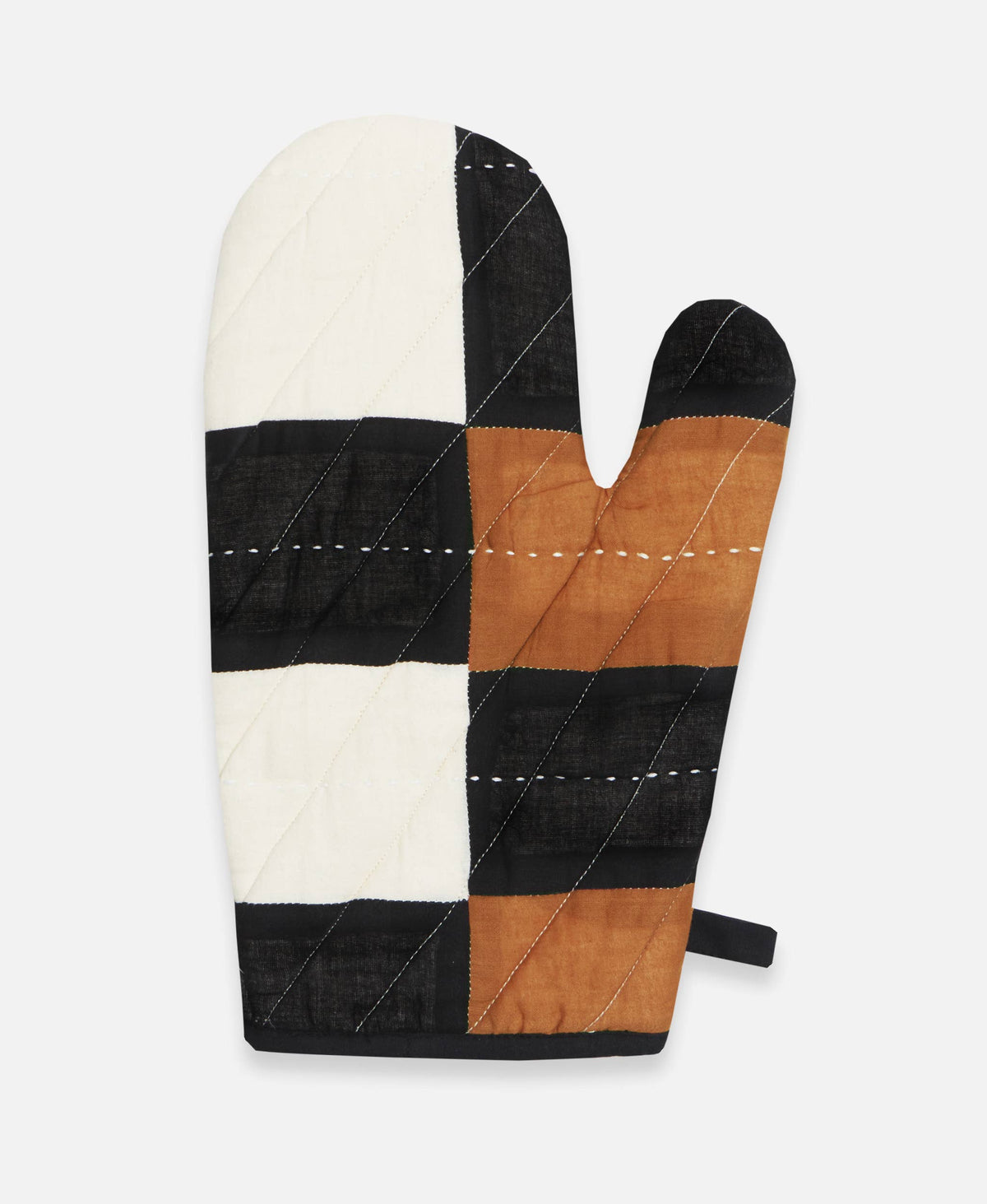 Anchal, Patchwork Oven Mitt, Multi-Check