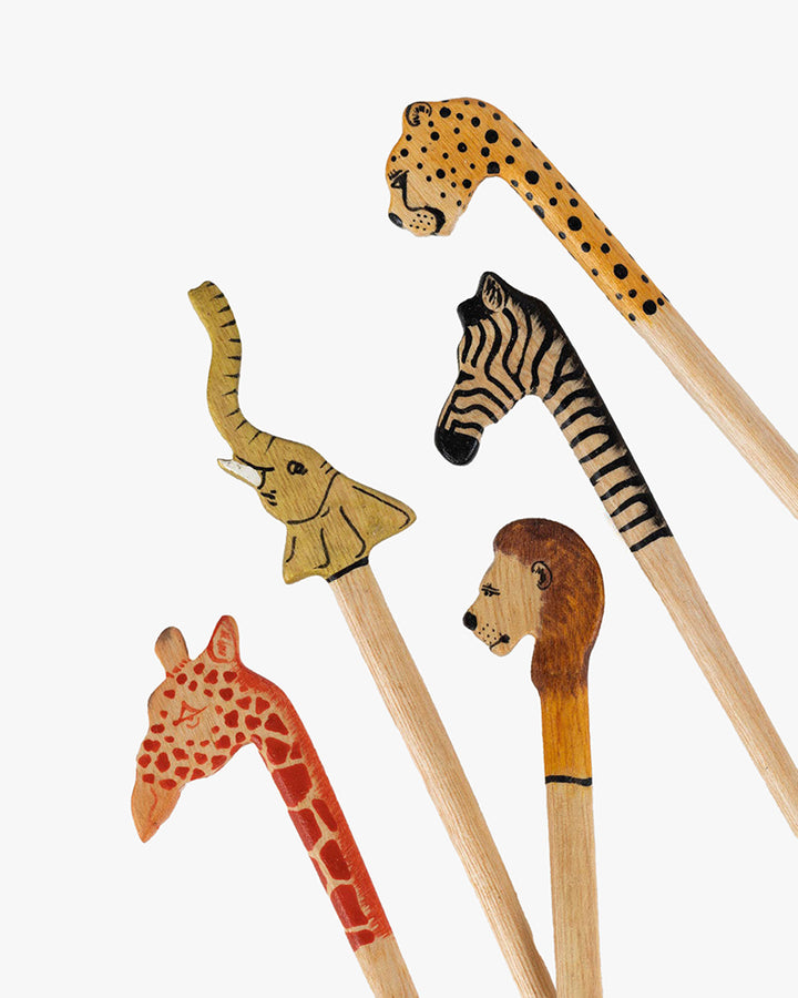 Ten Thousand Villages, Party Animal Stir Sticks, Set of 5