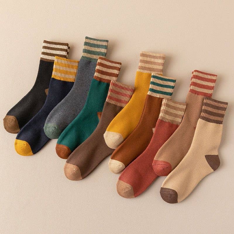 Winter plus velvet thick warm cotton socks mid-tube socks