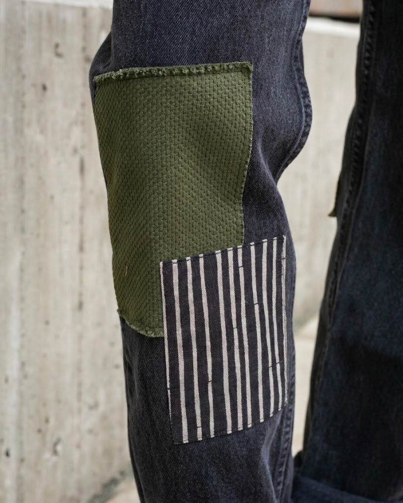 Kiriko Custom Patched Denim Jeans, Levi&