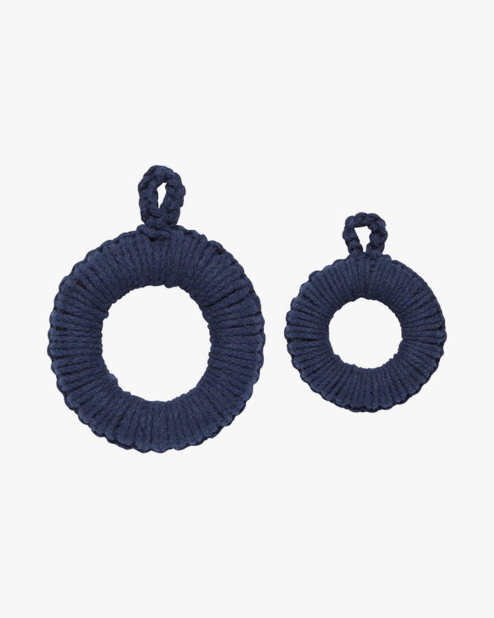 Danica Heirloom, Midnight Blue Orb Trivets, Set of 2