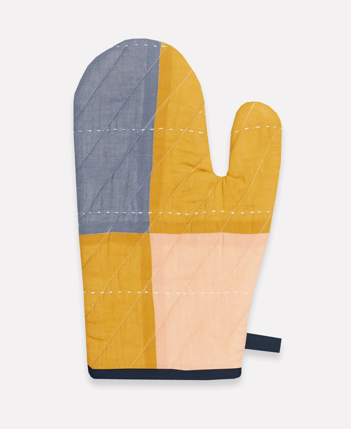 Anchal, Patchwork Oven Mitt, Multi-Check