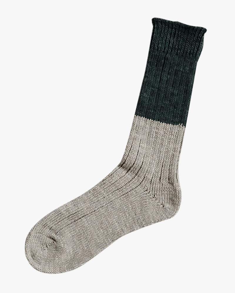 Knitwin, Slab Socks, Wool Cotton, Boston Jungle Green