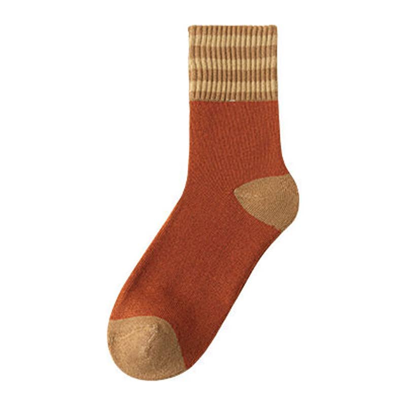 Winter plus velvet thick warm cotton socks mid-tube socks