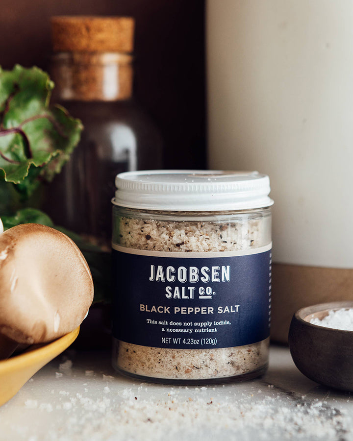 Jacobsen Salt, Black Pepper Salt Jar,