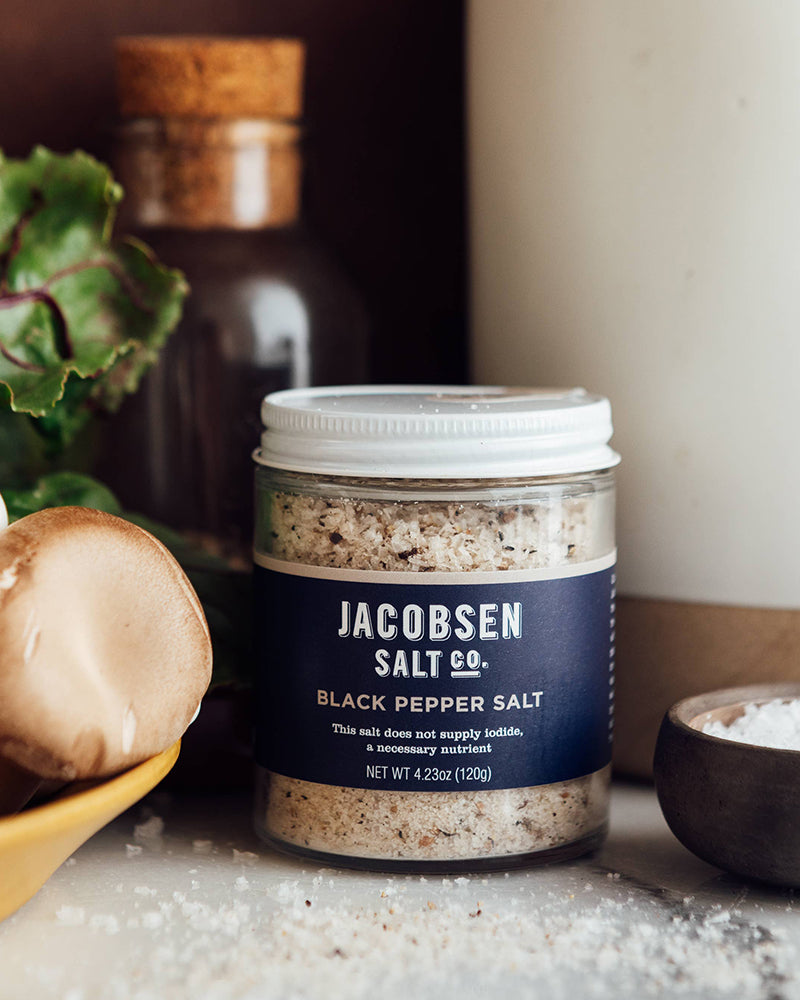 Jacobsen Salt, Black Pepper Salt Jar,
