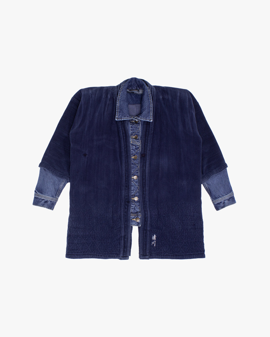 Kiriko Custom Kendo X Denim Jacket, L, Lee, Diamond Pattern