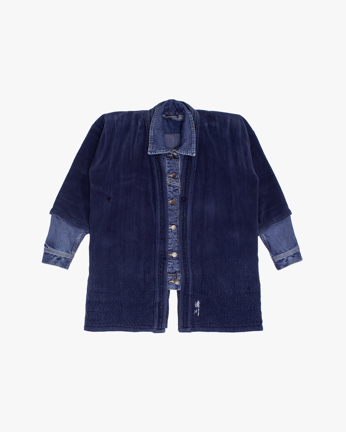 Kiriko Custom Kendo X Denim Jacket, L, Lee, Diamond Pattern