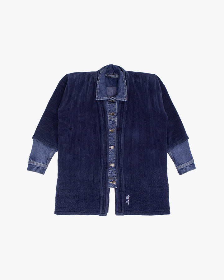 Kiriko Custom Kendo X Denim Jacket, L, Lee, Diamond Pattern