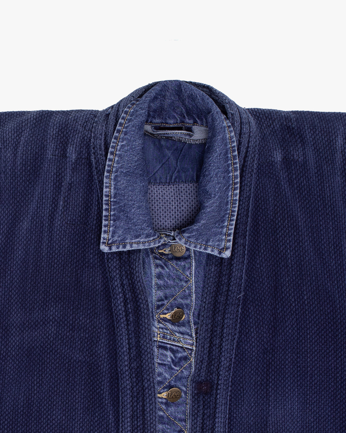 Kiriko Custom Kendo X Denim Jacket, L, Lee, Diamond Pattern