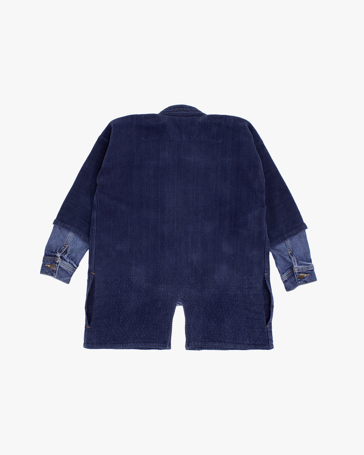 Kiriko Custom Kendo X Denim Jacket, L, Lee, Diamond Pattern