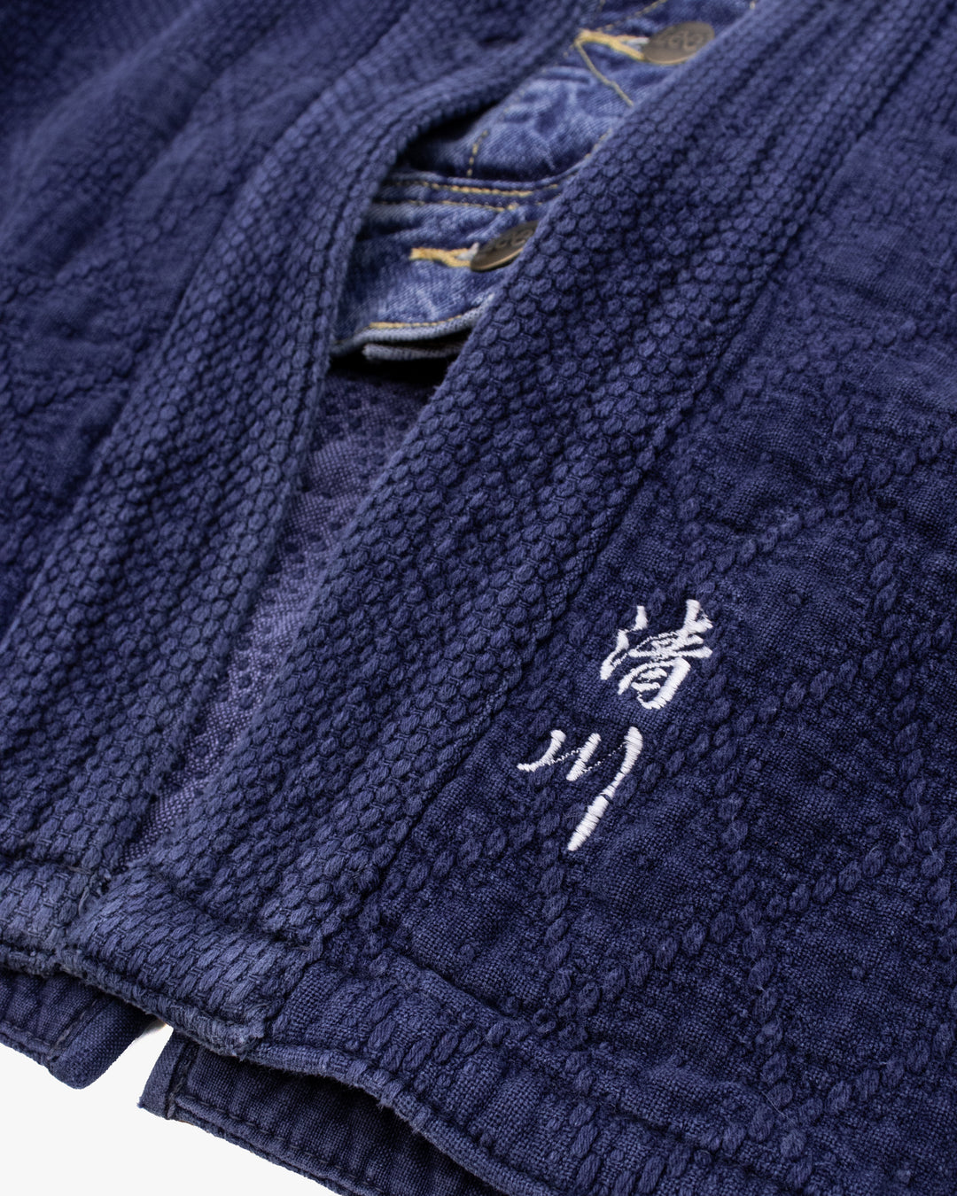 Kiriko Custom Kendo X Denim Jacket, L, Lee, Diamond Pattern