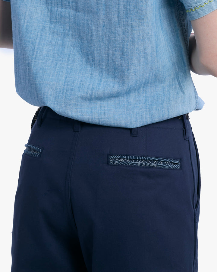 Kiriko Original Officer Trousers, Indigo, Nami