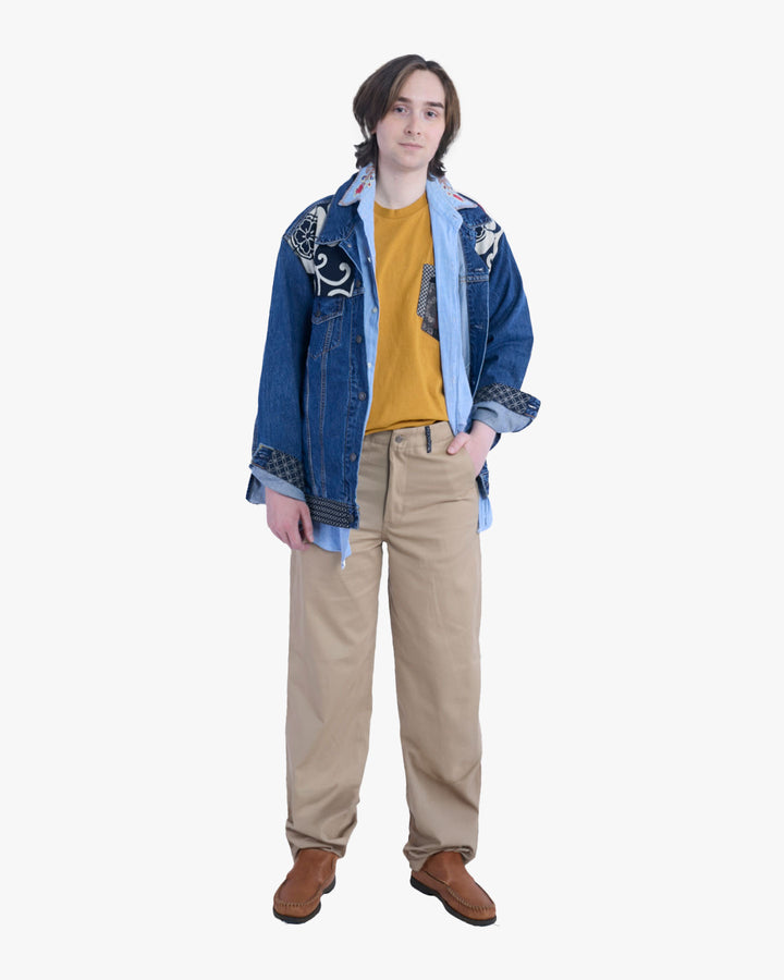 Kiriko Original Officer Trousers, Khaki, Small Multi