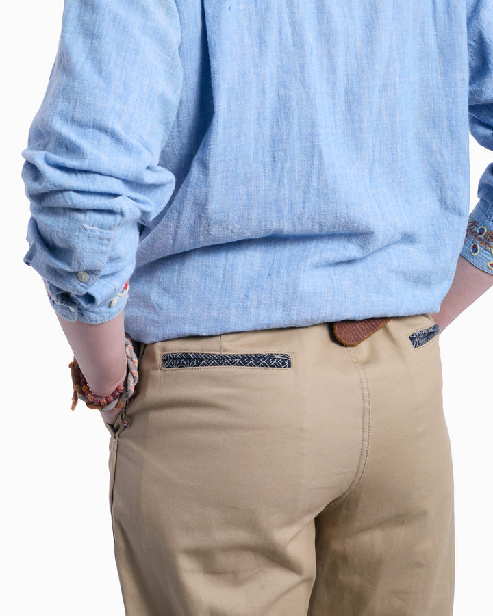 Kiriko Original Officer Trousers, Khaki, Small Multi