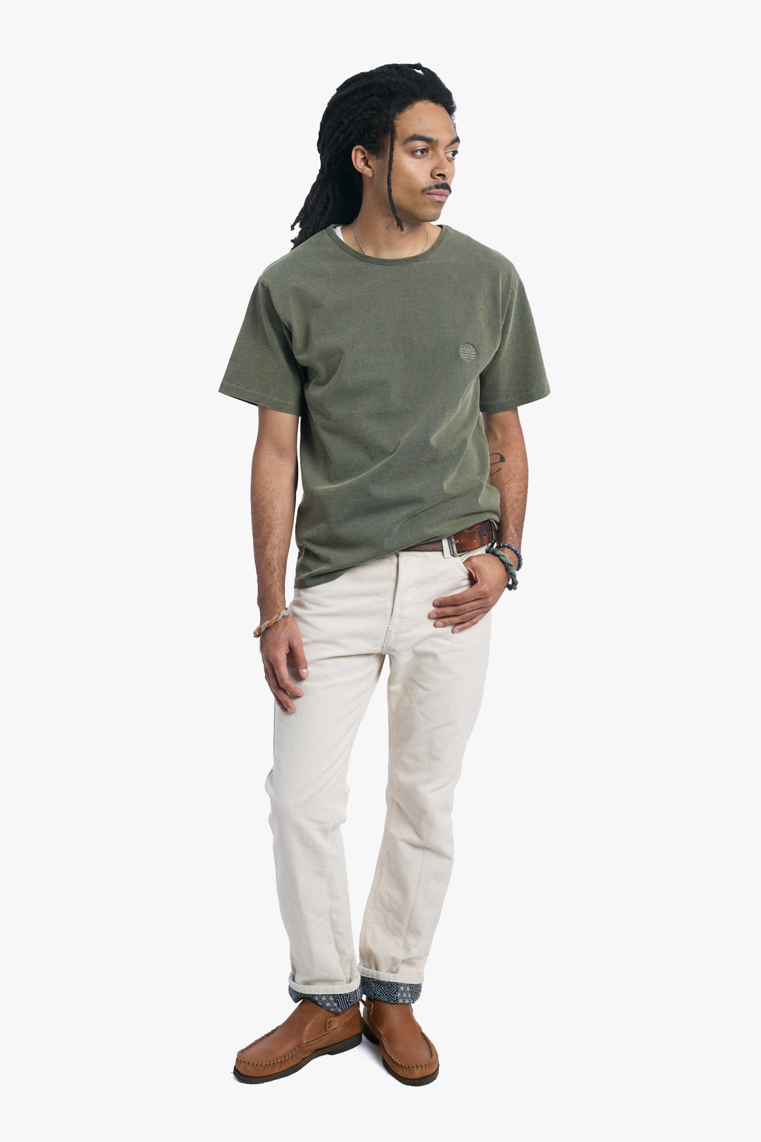Kiriko Original Logo Embroidered T-Shirt, Green