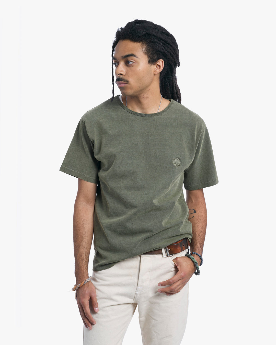 Kiriko Original Logo Embroidered T-Shirt, Green