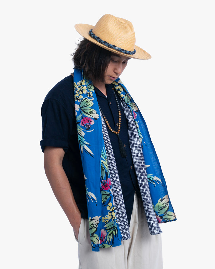 Kiriko Original Scarf, Split Yukata, Wide, Abstract Floral