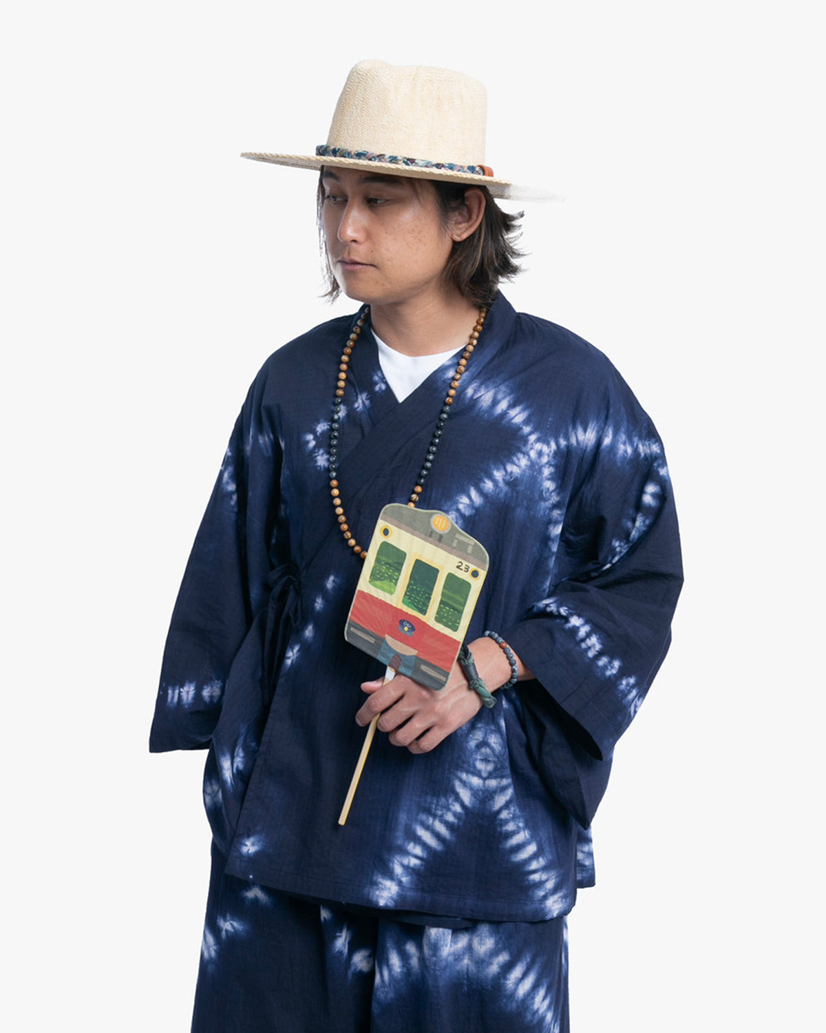 Wa Modern, Tie Shirt, Blue, Tatebishi
