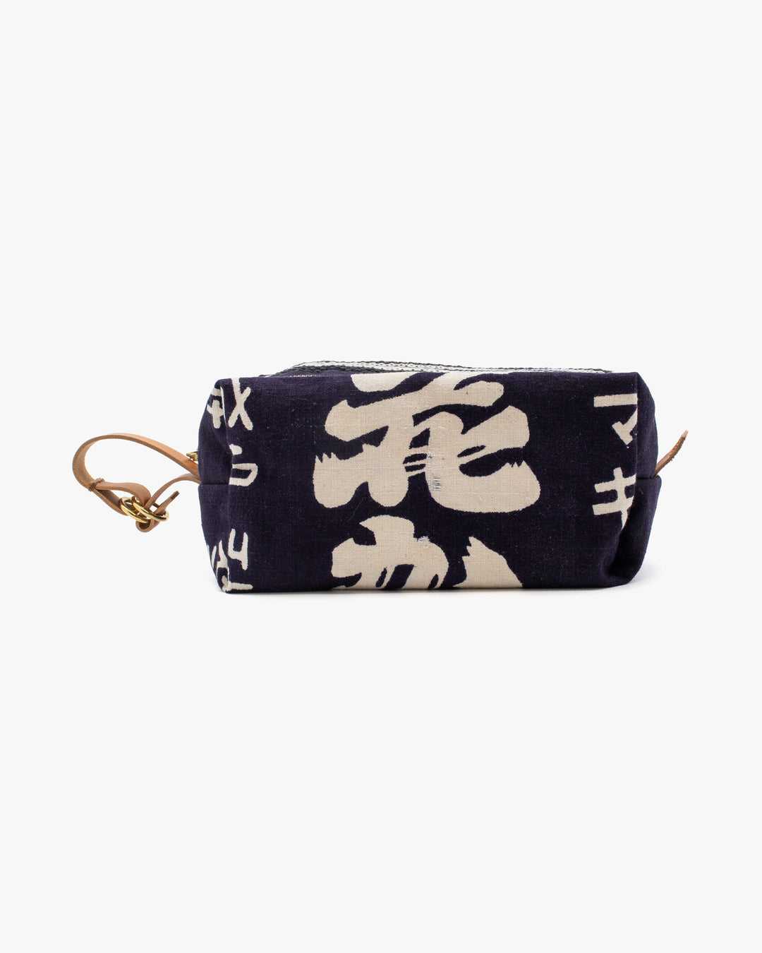 Kiriko Original Dopp Kit, Maekake, Dark Indigo with White Belt