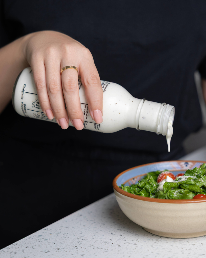 Fox Run Brands, Glass Salad Dressing Shaker Bottle, 300 mL