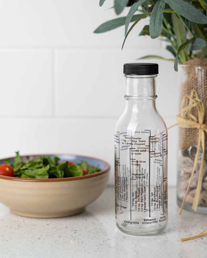 Fox Run Brands, Glass Salad Dressing Shaker Bottle, 300 mL