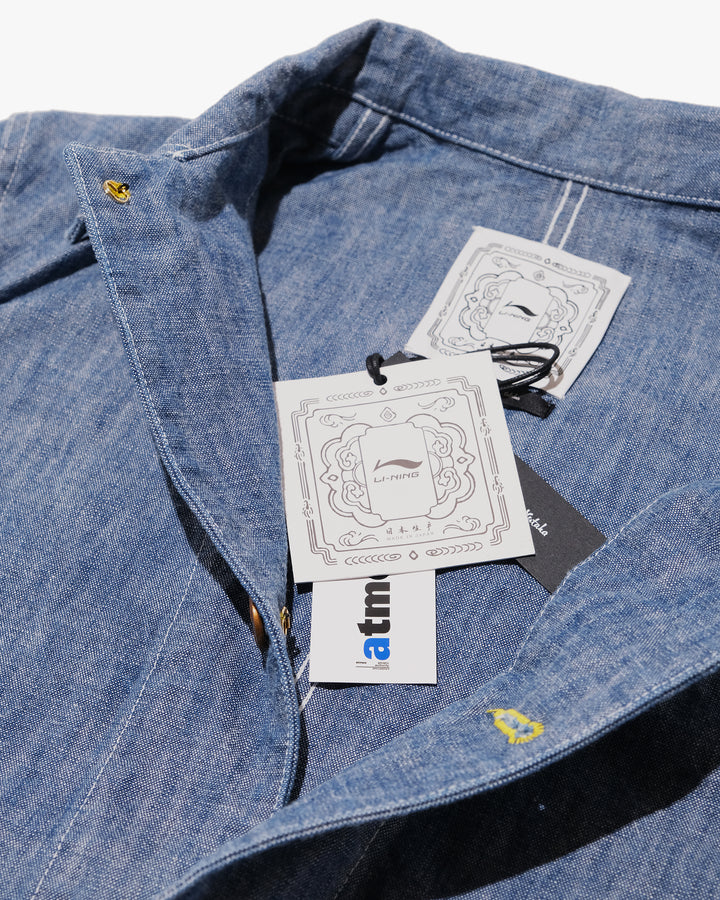 Japanese Repro Denim Coverall, L, Atmos x Li-Nin x F. Yataka, Medium Wash "Gymnastics"