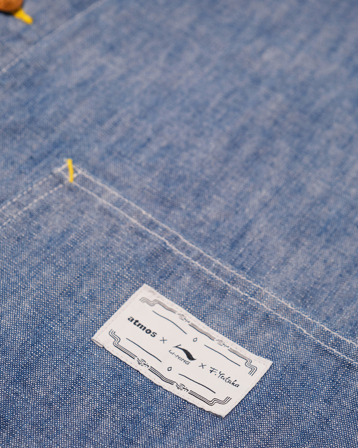 Japanese Repro Denim Coverall, L, Atmos x Li-Nin x F. Yataka, Medium Wash "Gymnastics"