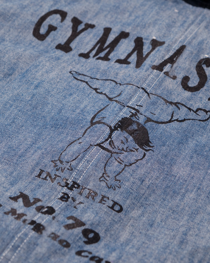 Japanese Repro Denim Coverall, L, Atmos x Li-Nin x F. Yataka, Medium Wash "Gymnastics"