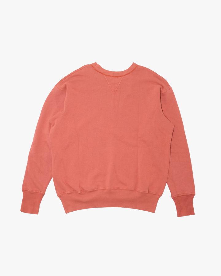 Japanese Repro Long-Sleeve Shirt, XL, Warehouse &amp; Co, Burnt Orange with Double V Collar