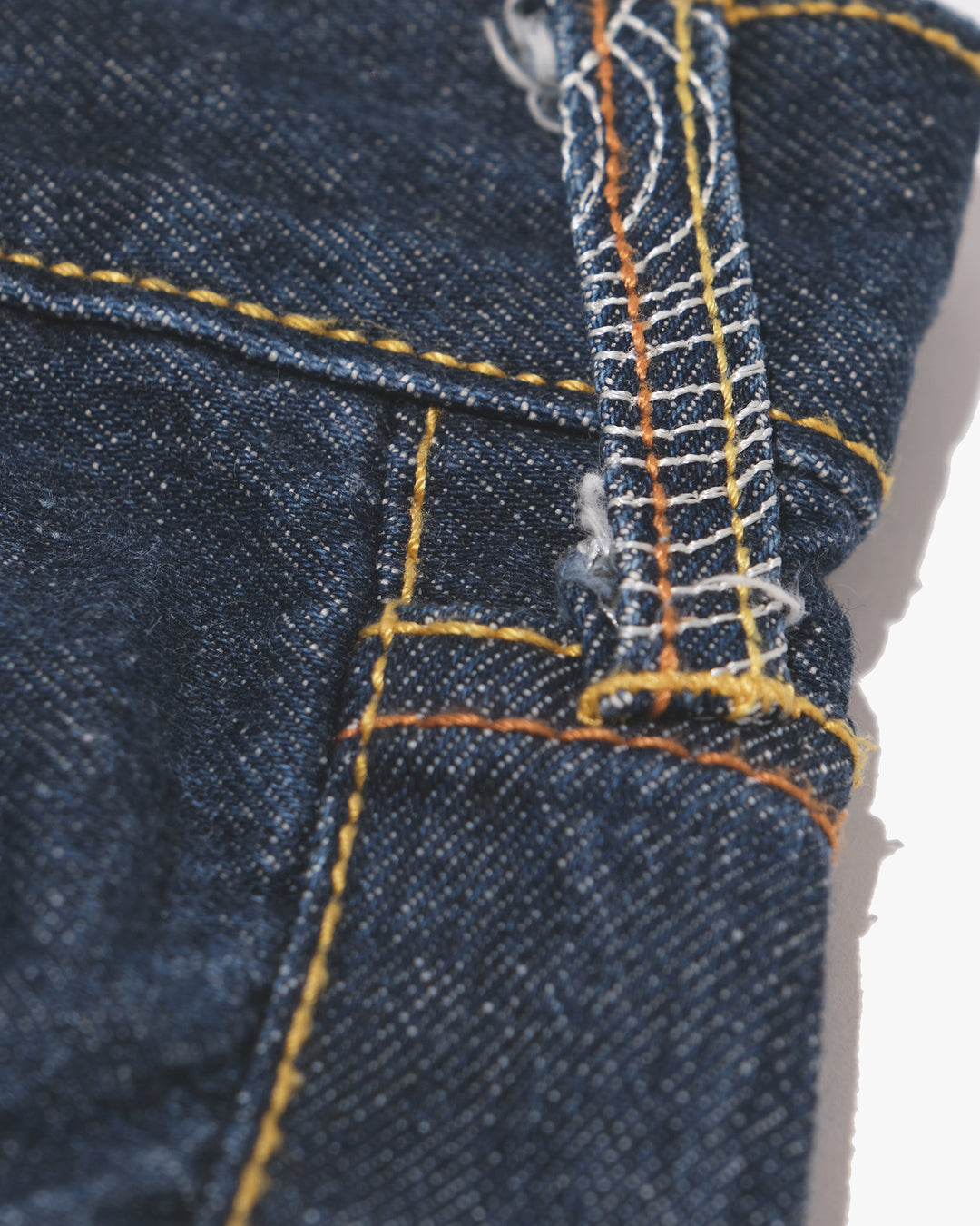 Japanese Repro Denim Jeans, 38, Red Monkey, Dark Wash/Embroidered Wind God Thunder God